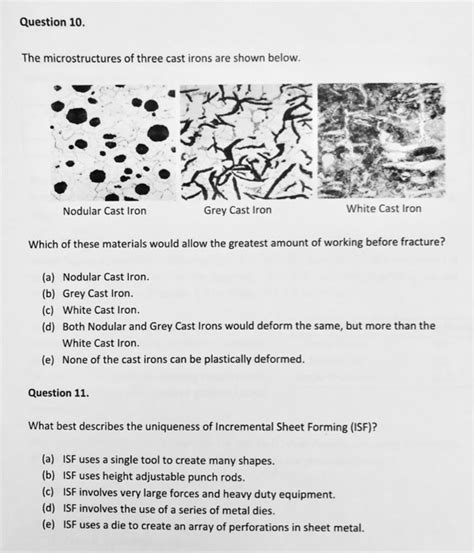 White Cast Iron Microstructure Description