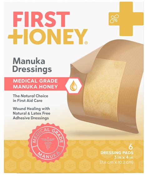 First Honey Manuka Dressings, 6 ct. - Walmart.com - Walmart.com