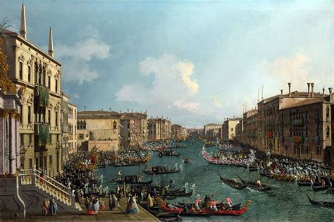 A Regatta on the Grand Canal, 1740 // Canaletto, | Canaletto, Republic ...