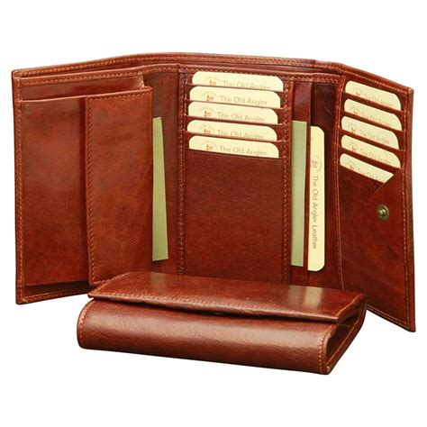 Women's Leather Trifold Wallet | 803405MA US | Old Angler Firenze