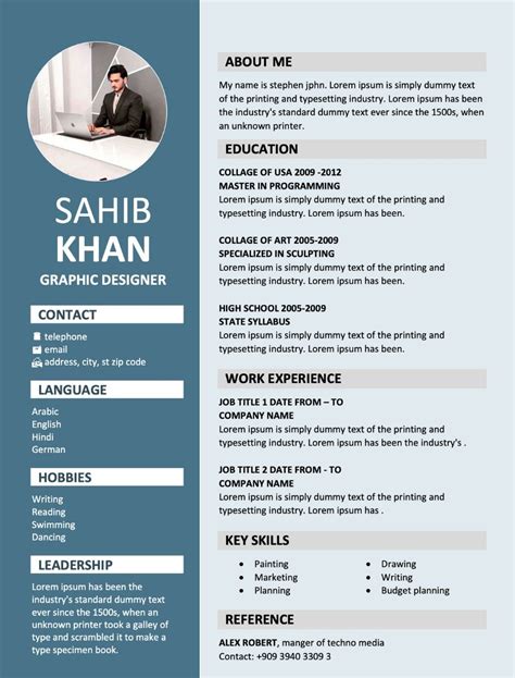 Resume Format For Freshers PDF MS World