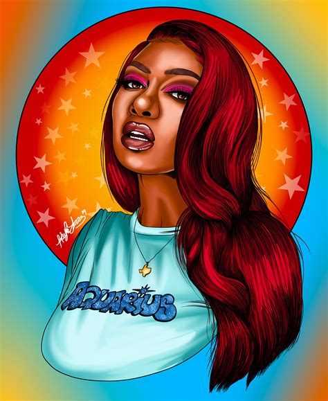 Digital Portrait: Megan Thee Stallion on SCAD Portfolios