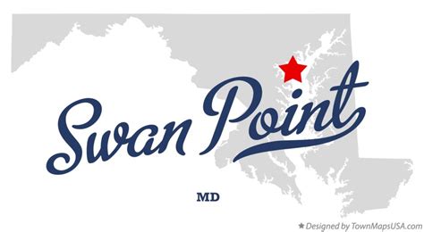 Map of Swan Point, MD, Maryland