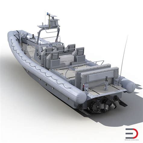 3d model of Naval Special Warfare Rigid Hull Inflatable Boat RHIB http ...