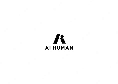 Premium Vector | Ai human logo design vector illustration