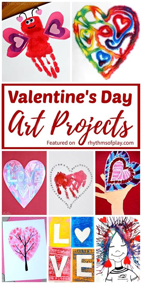 Best Valentine's Day Art Projects and Painting Ideas | Rhythms of Play