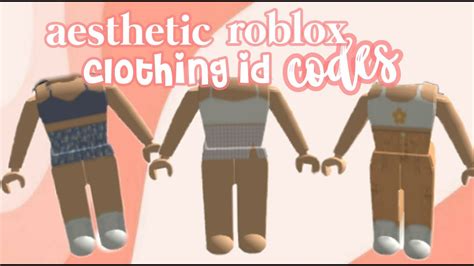 Roblox Aesthetic Clothes Codes