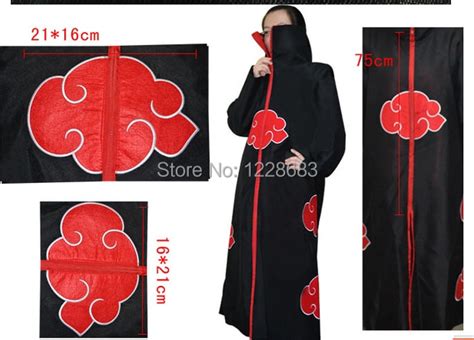 Cos Cosplay Naruto Costume Akatsuki Cloak Orochimaru Uchiha Madara Sasuke Itachi Pein Cape Wind ...