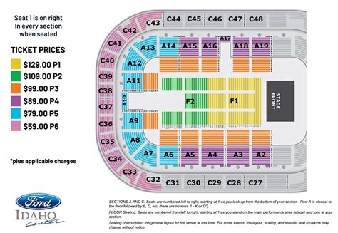 Ford Idaho Center Seating Chart