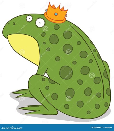 Frog prince stock vector. Illustration of prince, amphibian - 30438801