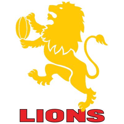 Lions Rugby Logo Vector