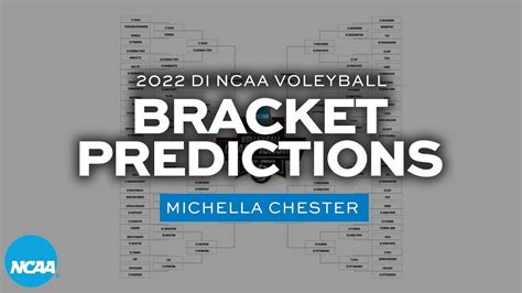 2022 NCAA volleyball bracket predictions, picking every game - YouTube