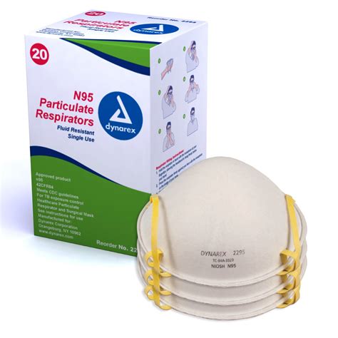 Dynarex N95 Particulate Respirator Masks