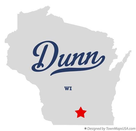 Map of Dunn, Dane County, WI, Wisconsin