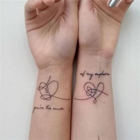 50 Cute Matching Couple Tattoos For Lovers to Inspire You | Xuzinuo ...