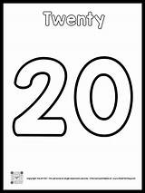 Number 20 Coloring Page FREE Printable  The Art Kit sketch template