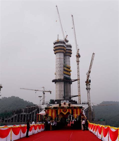 Reviewed the construction of the 'statue of unity', a tribute to sardar ...