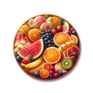 Watercolor Fruit Basket Pattern, Watercolor Fruit, Basket Pattern PNG ...