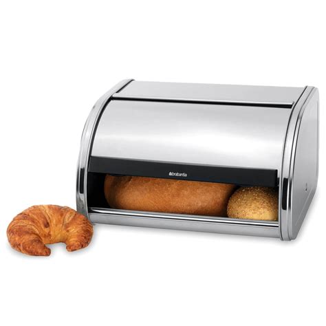 Brabantia - Roll Top Bread Bin Medium Matte Steel | Peter's of Kensington