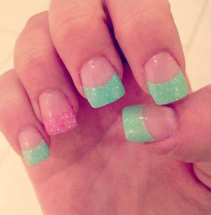 48 trendy nails design pink green | Nails. in 2019 | Nail designs ...