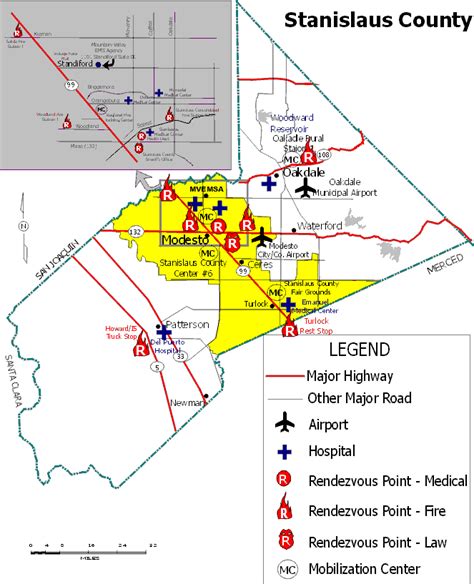 Stanislaus County Zip Code Map - United States Map