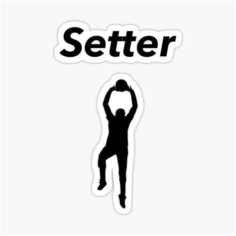 "Volleyball Setter Silhouette " Sticker by Naydine | Redbubble