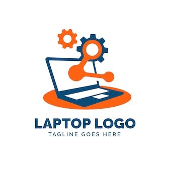 Free Vector | Creative gradient laptop logo template