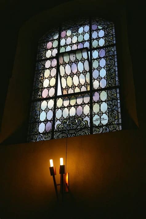 Stained Glass in Gothic Church Stock Image - Image of light, glass ...