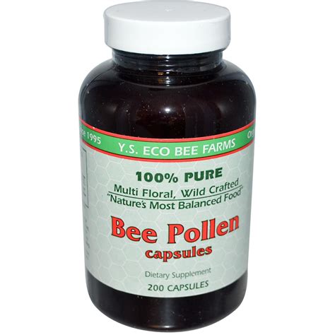 Y.S. Eco Bee Farms, Bee Pollen, 200 Capsules - iHerb.com