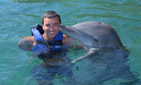 Swimming with Dolphins at Sanctuary Bay in Freeport Bahamas