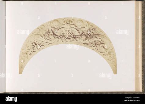 Gypsum Model for a Vault Decoration of the Louvre Palace by Jean-Baptiste Revillon. Share of ...