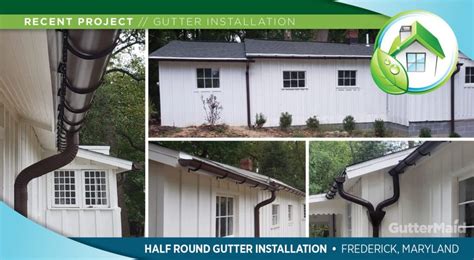 Half Round Gutter Installation - Frederick, Maryland - GutterMaid