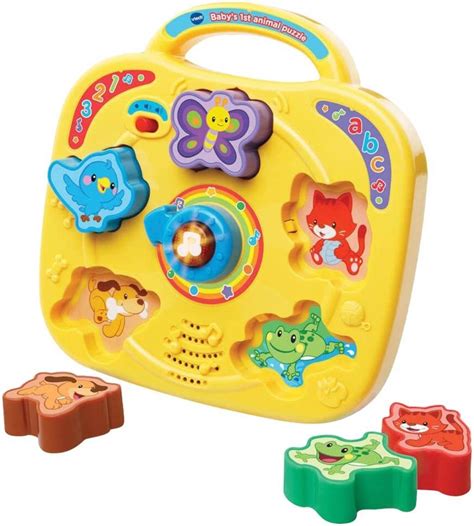 VTech Baby 1st Animal Puzzle Kids Toy, 5 Animal Shaped Puzzle Pieces ...