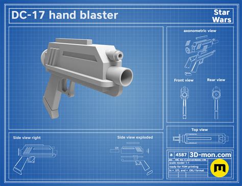 DC-17 Blasters (BadBatch/CloneWars) – 3Demon - 3D print models download