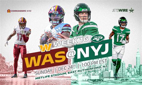 Jets vs. Commanders live stream, time, viewing info for Week 16