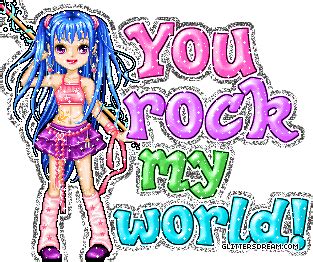 Lovecomment/you-rock-my-world - myspace comments - glitter graphics ...