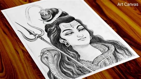 Pencil Drawing Of Lord Shiva