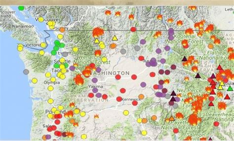 Wa State Wildfire Map - Printable Map