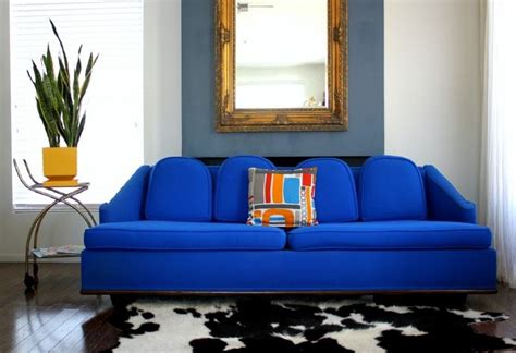 Royal Blue Sofa | Blue sofa, Blue sofa set, Bright blue couch