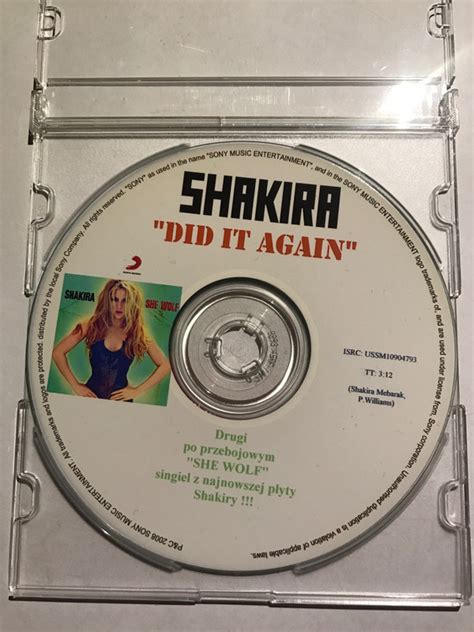 Shakira – Did It Again (2009, CDr) - Discogs