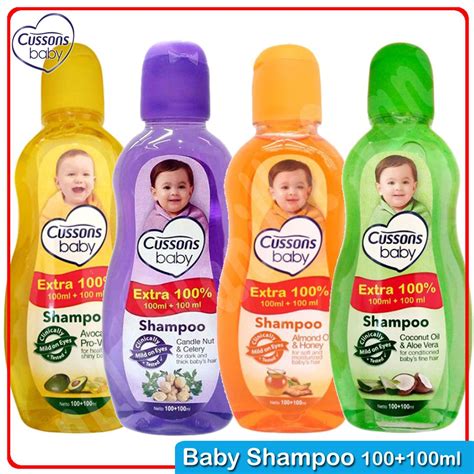 Cussons Baby Shampoo All Variant 200ml (100ml+100ml) Avocado, Almond ...