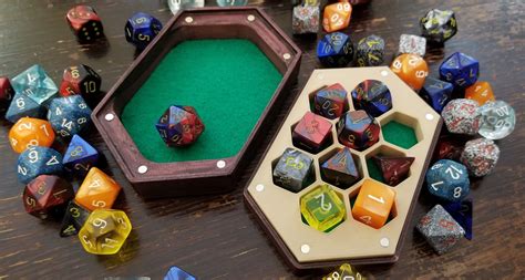 Dice Box and Tray with Swappable Inserts 3D model 3D printable | CGTrader