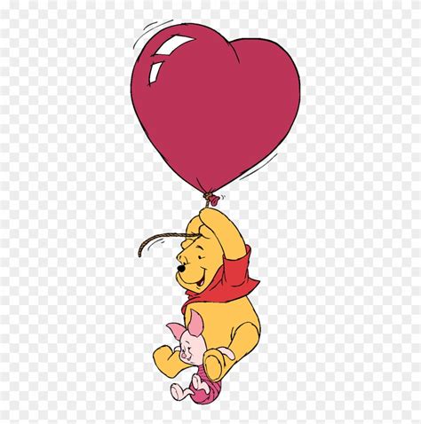 Valentine's Day Clipart Winnie The Pooh - Winnie The Pooh With A Heart - Png Download (#1239033 ...