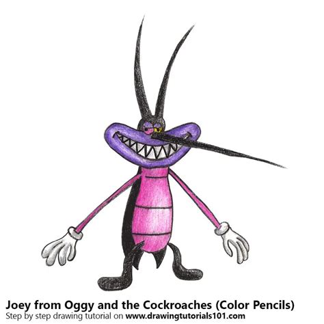 How to Draw Joey from Oggy and the Cockroaches (Oggy and the ...