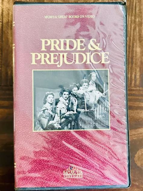 PRIDE & PREJUDICE: MGM Great Books on Video 1940 (VHS, 1985) Black ...
