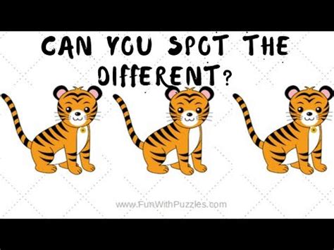Spot the Difference Brain Teasers - YouTube