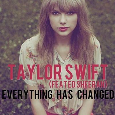 Everything Has Changed cover (Taylor Swift) by sapatoverde on DeviantArt