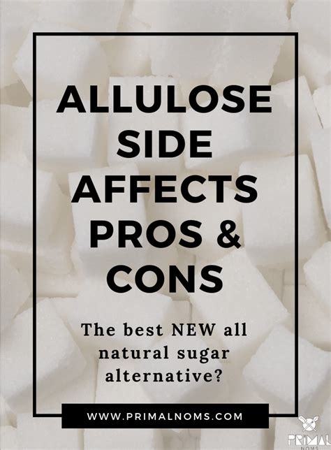 Allulose Side Effects-Pros and Cons of this Sugar Alternative in 2020 | Sugar alternatives ...