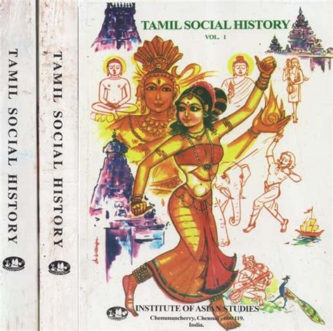 Tamil Social History- Set of Three Volumes (An Old and Rare Book) | Exotic India Art