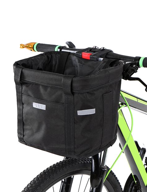 Bicycle Front Basket Removable Waterproof Bike Handlebar Basket Pet Carrier Frame Bag - Walmart ...